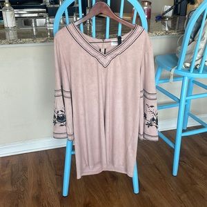 light pink boutique dress